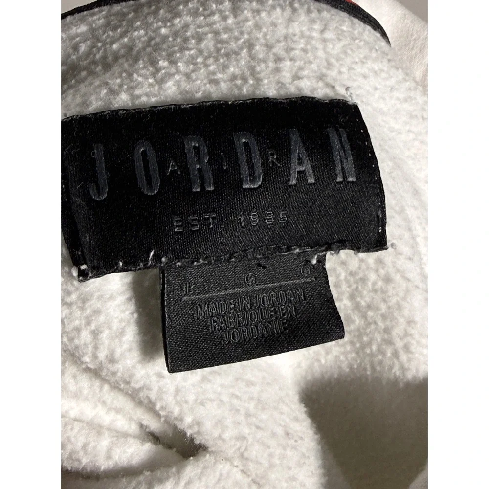 Jordan Mens Jumpman Air Fleece Pullover Hoodie White Large Sportswear Pullover
